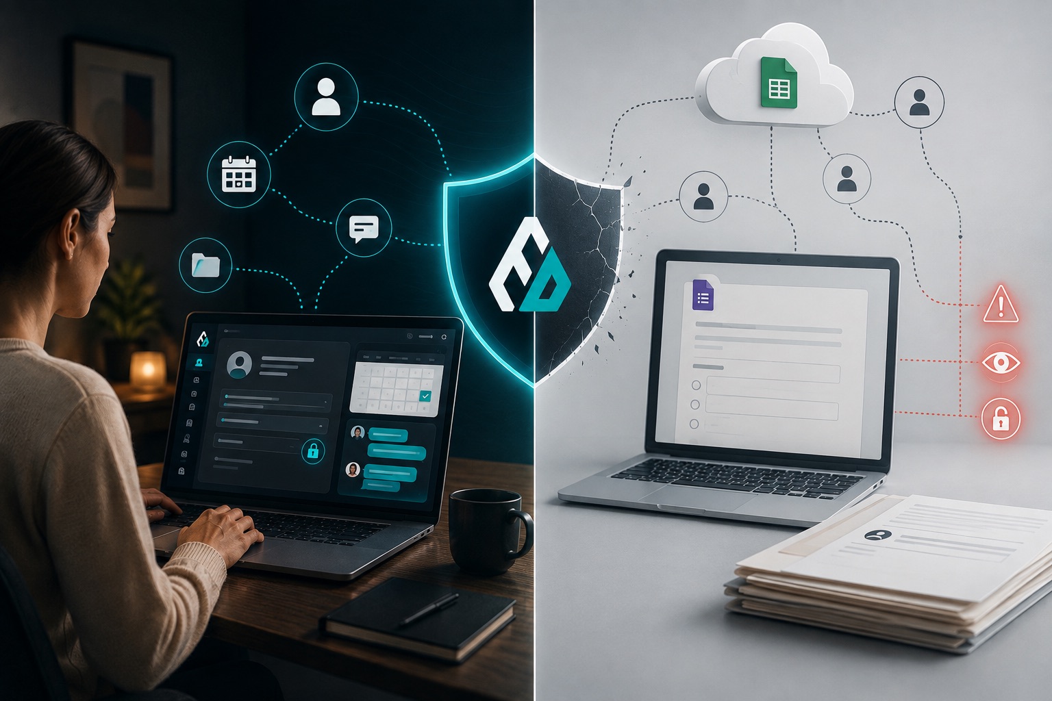 Anvora Forms vs Google Forms for Sensitive Client Intake
